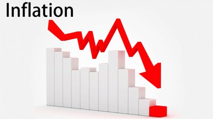 INFLATION RATE FOR APRIL DROPS TO 25%