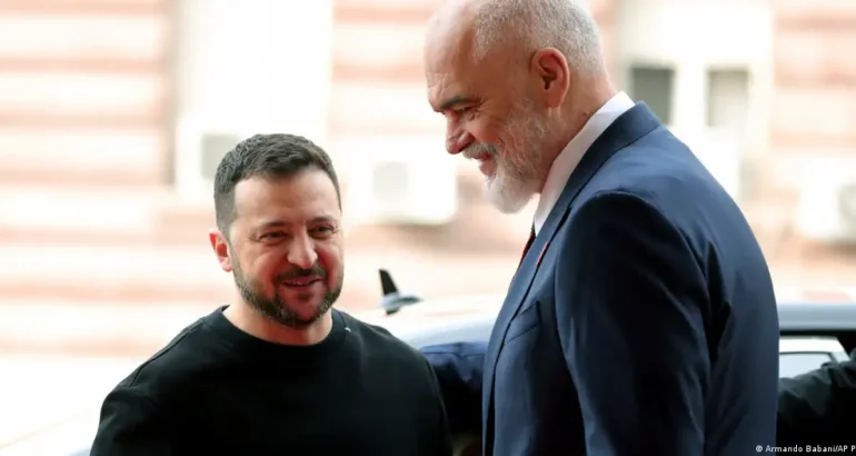 Zelenskyy In Albania To Drum Up Support