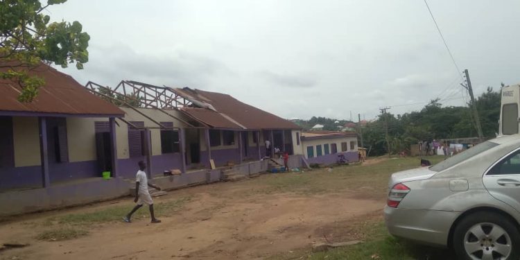 Ejisu SHTS Students Displaced After Rainstorm Ripped Off Roof Of Boys Dormitory