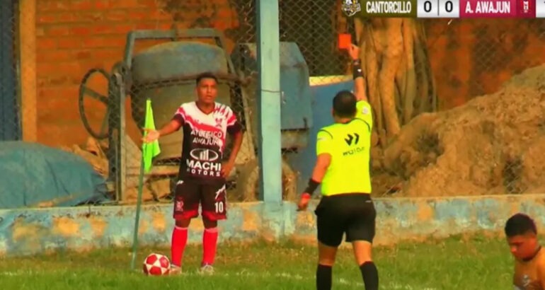 Player Sent Off After Appearing To Urinate By Pitch