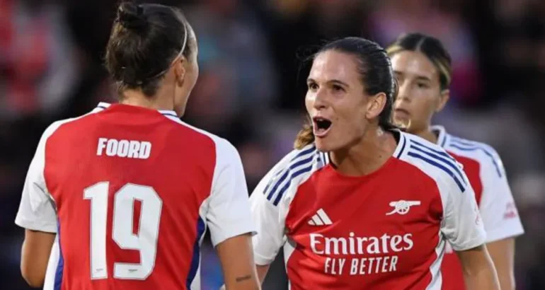 Australia international Caitlin Foord (left) scored four goals against Rangers