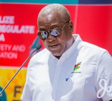 The flagbearer of the National Democratic Congress (NDC) John Dramani Mahama