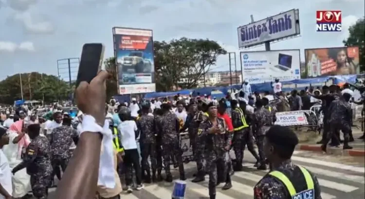 Unaffiliated Group Clashes With Police Amid Anti-Galamsey Protest