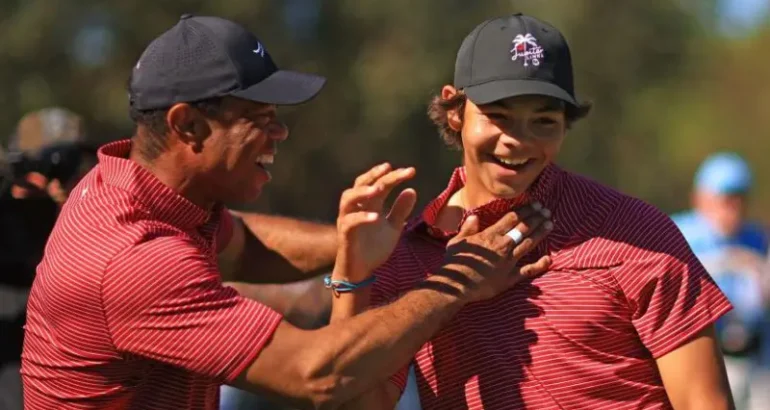 Tiger Woods and his son Charlie first played at the PNC Championship in 2020