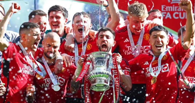 Manchester United beat Manchester City in the 2024 FA Cup final, one year after losing to their rivals at Wembley