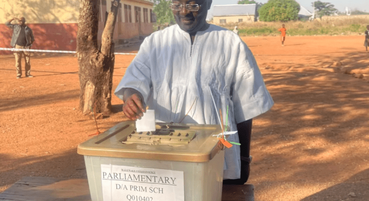 Bawumia Casts His Vote in Walewale