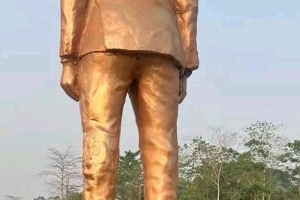 Vandalized Statue of President Akufo-Addo in Sekondi Fully Restored