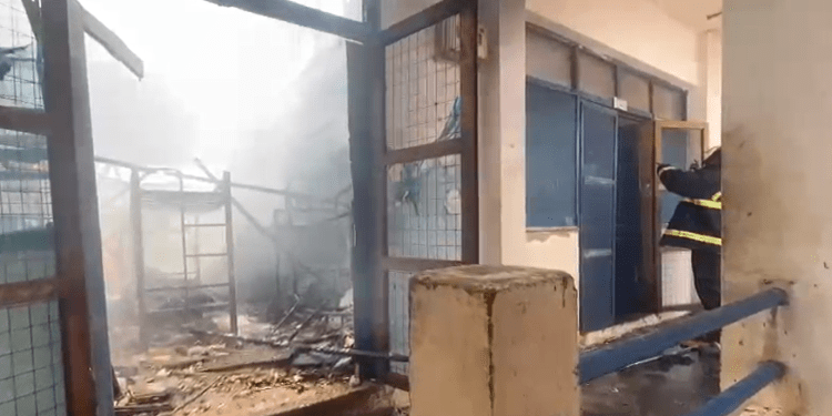 Fire Destroys Dormitories At Labone Senior High School