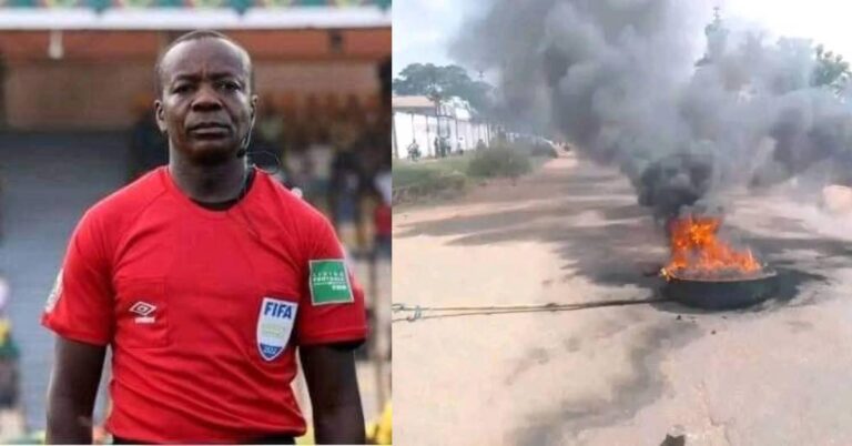 DR Congo Football Referee Lynched and Burned by Mob Accusing Him of Theft