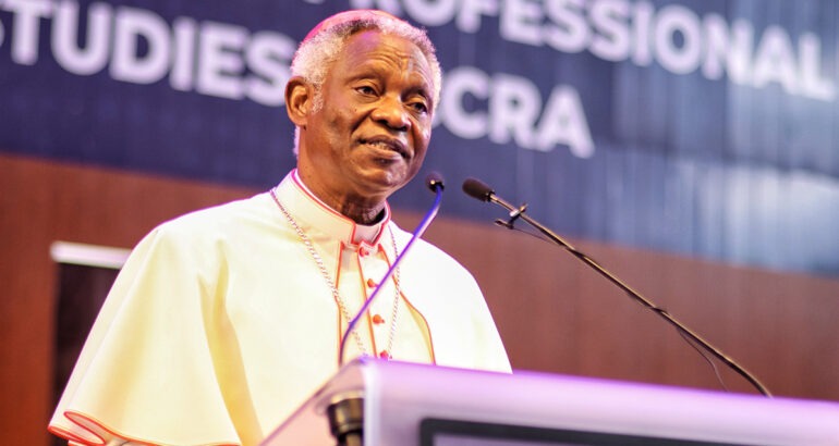 His Eminence Cardinal Peter Kodwo Appiah Turkson, Chancellor of the Pontifical Academy of Sciences and Social Sciences at the Vatican