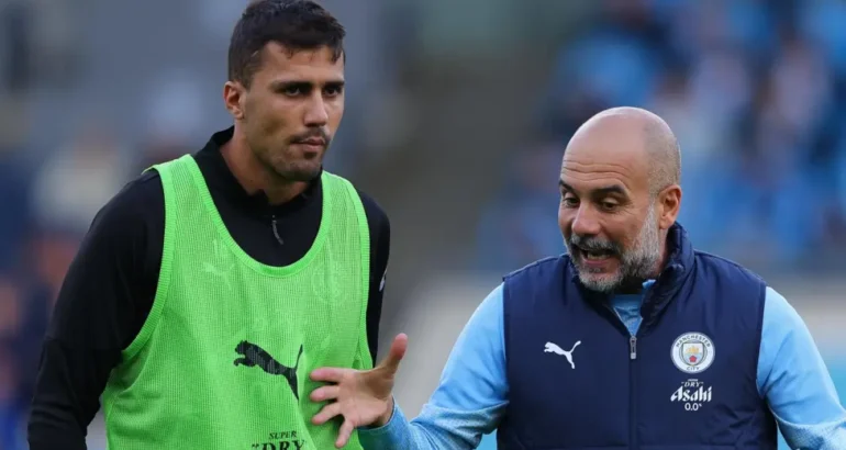 Rodri suffered his serious knee injury in a game against Arsenal last September